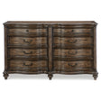 Heath Court Brown Oak Panel Bedroom Set by Homelegance at Eve Furniture