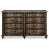 Heath Court Brown Oak Panel Bedroom Set by Homelegance at Eve Furniture