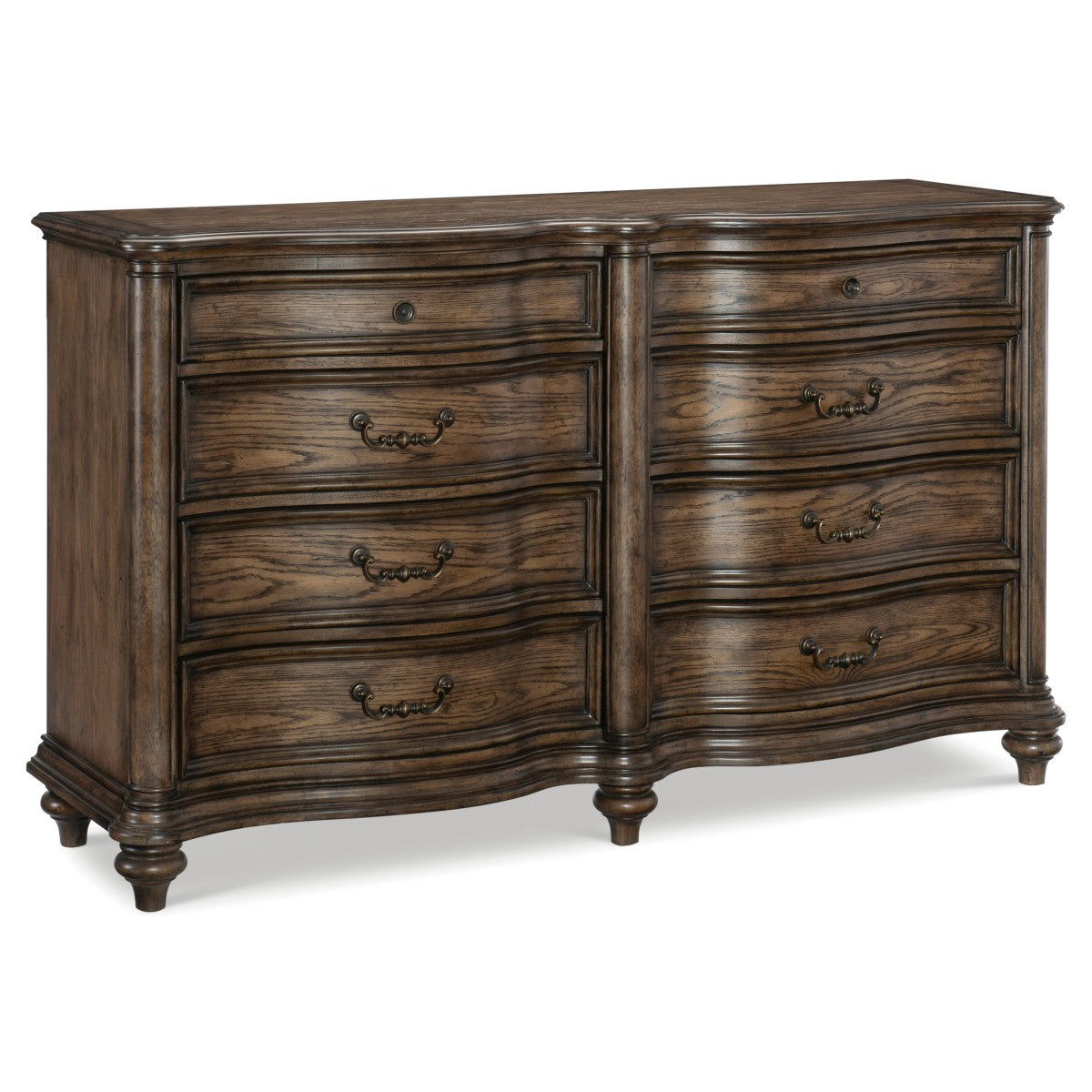 Heath Court Brown Oak Panel Bedroom Set by Homelegance at Eve Furniture