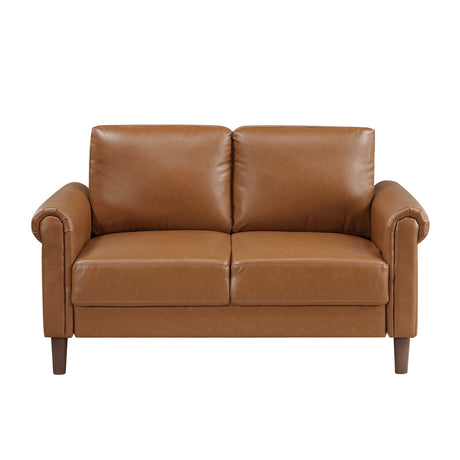 Hector Brown Loveseat by Homelegance at Eve Furniture