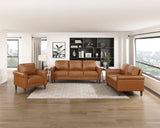 Hector Brown Loveseat by Homelegance at Eve Furniture