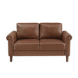 Hector Chocolate Loveseat by Homelegance at Eve Furniture