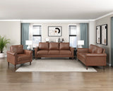 Hector Chocolate Loveseat by Homelegance at Eve Furniture