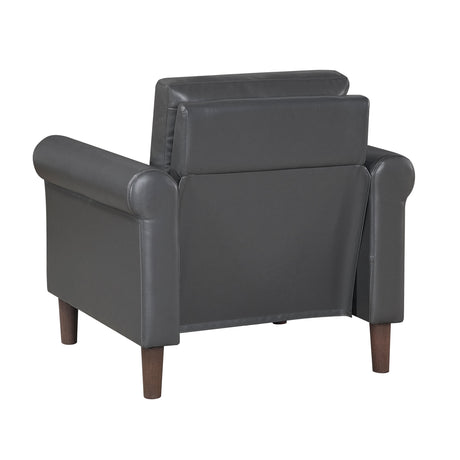 Hector Dark Gray Chair by Homelegance at Eve Furniture