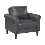 Hector Dark Gray Chair by Homelegance at Eve Furniture