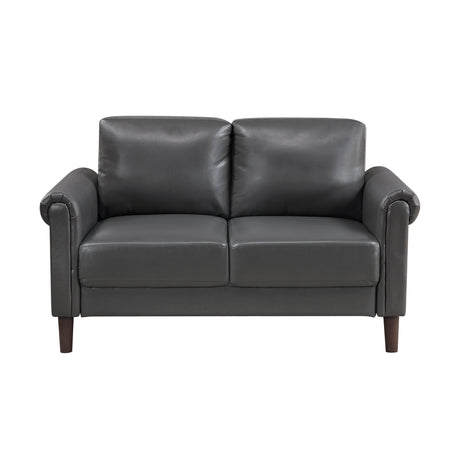 Hector Dark Gray Loveseat by Homelegance at Eve Furniture