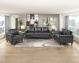 Hector Dark Gray Loveseat by Homelegance at Eve Furniture