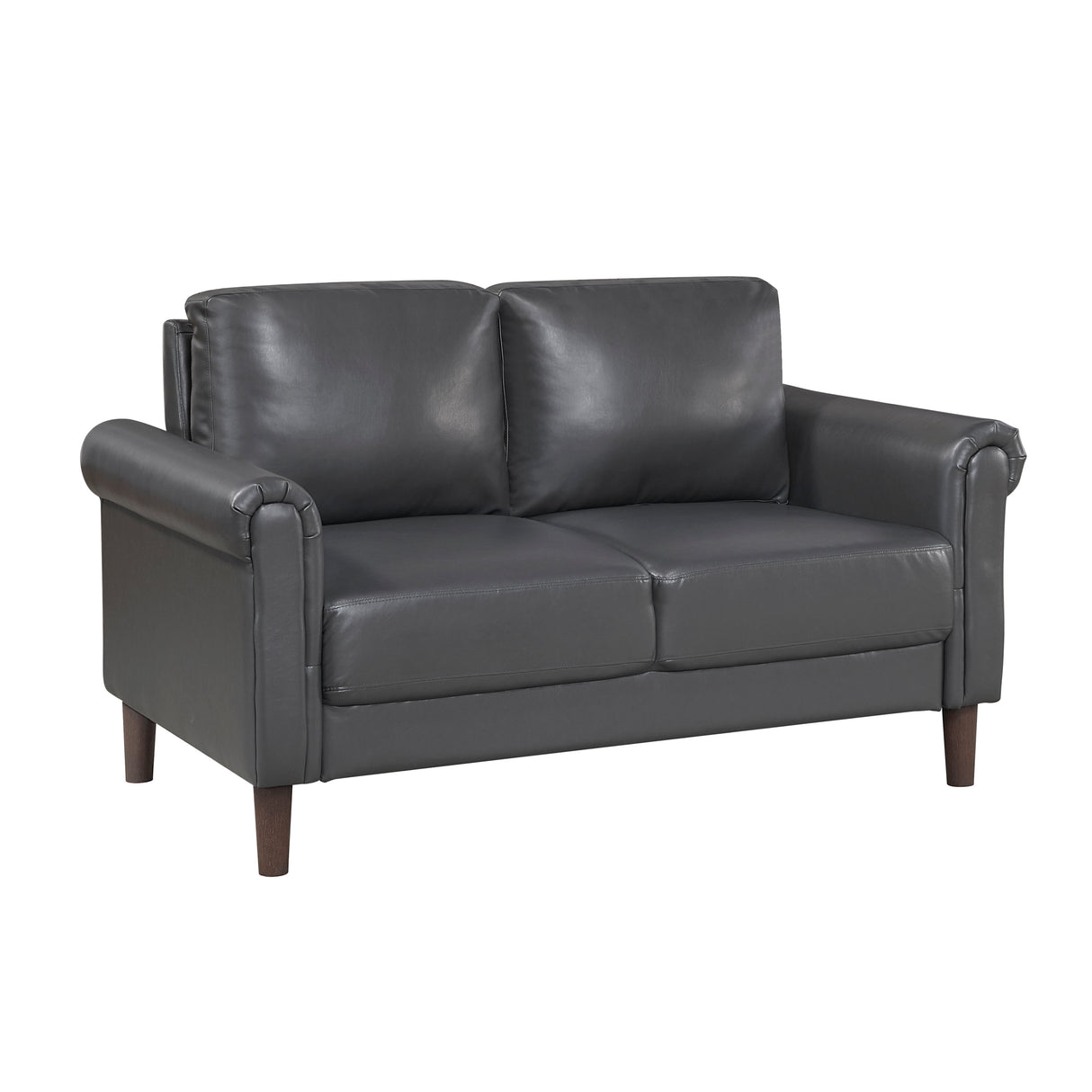 Hector Dark Gray Loveseat by Homelegance at Eve Furniture