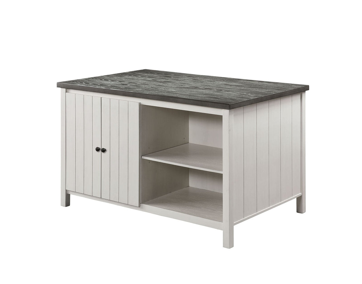Heidelberg Off-White/Dark Gray Counter Ht. Table by Furniture of America at Eve Furniture