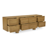Henley Brown 8 Drawer Dresser by Moe's Home at Eve Furniture