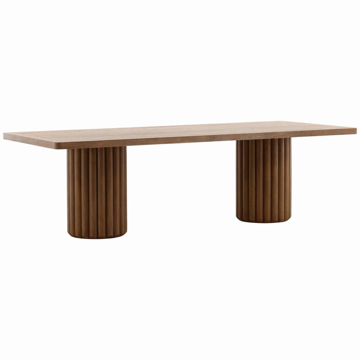 Henley Dining Table, Dark Brown by Dovetail at Eve Furniture