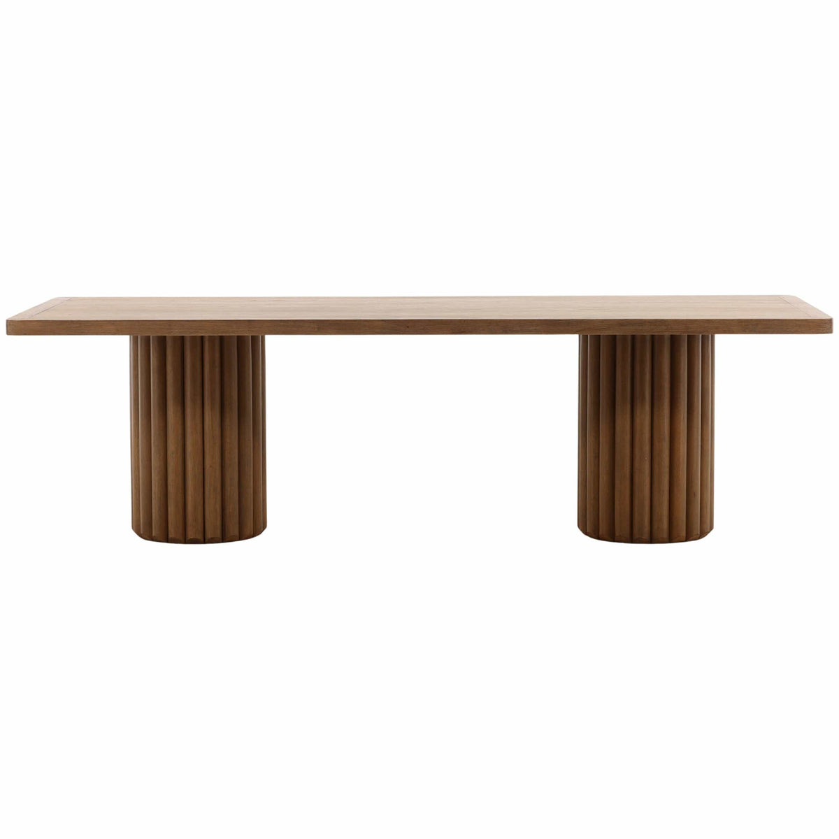 Henley Dining Table, Dark Brown by Dovetail at Eve Furniture