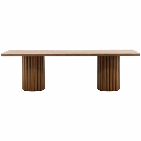 Henley Dining Table, Dark Brown by Dovetail at Eve Furniture