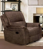 Henricus Dark Brown Glider Recliner by Furniture of America at Eve Furniture