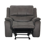 Henricus Dark Gray Glider Recliner by Furniture of America at Eve Furniture