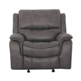 Henricus Dark Gray Glider Recliner by Furniture of America at Eve Furniture