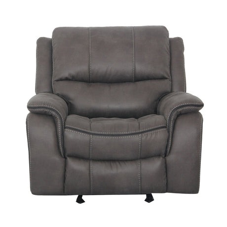 Henricus Dark Gray Glider Recliner by Furniture of America at Eve Furniture