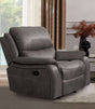 Henricus Dark Gray Glider Recliner by Furniture of America at Eve Furniture