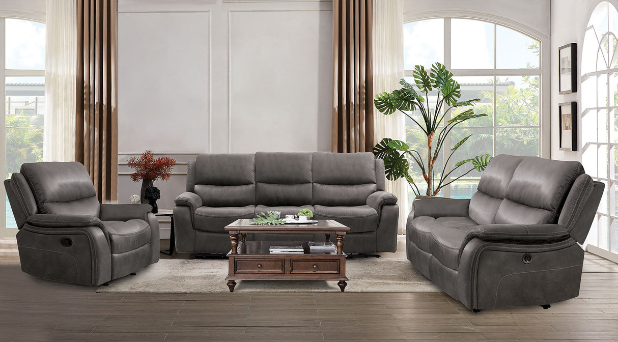 Henricus Dark Gray Loveseat by Furniture of America at Eve Furniture