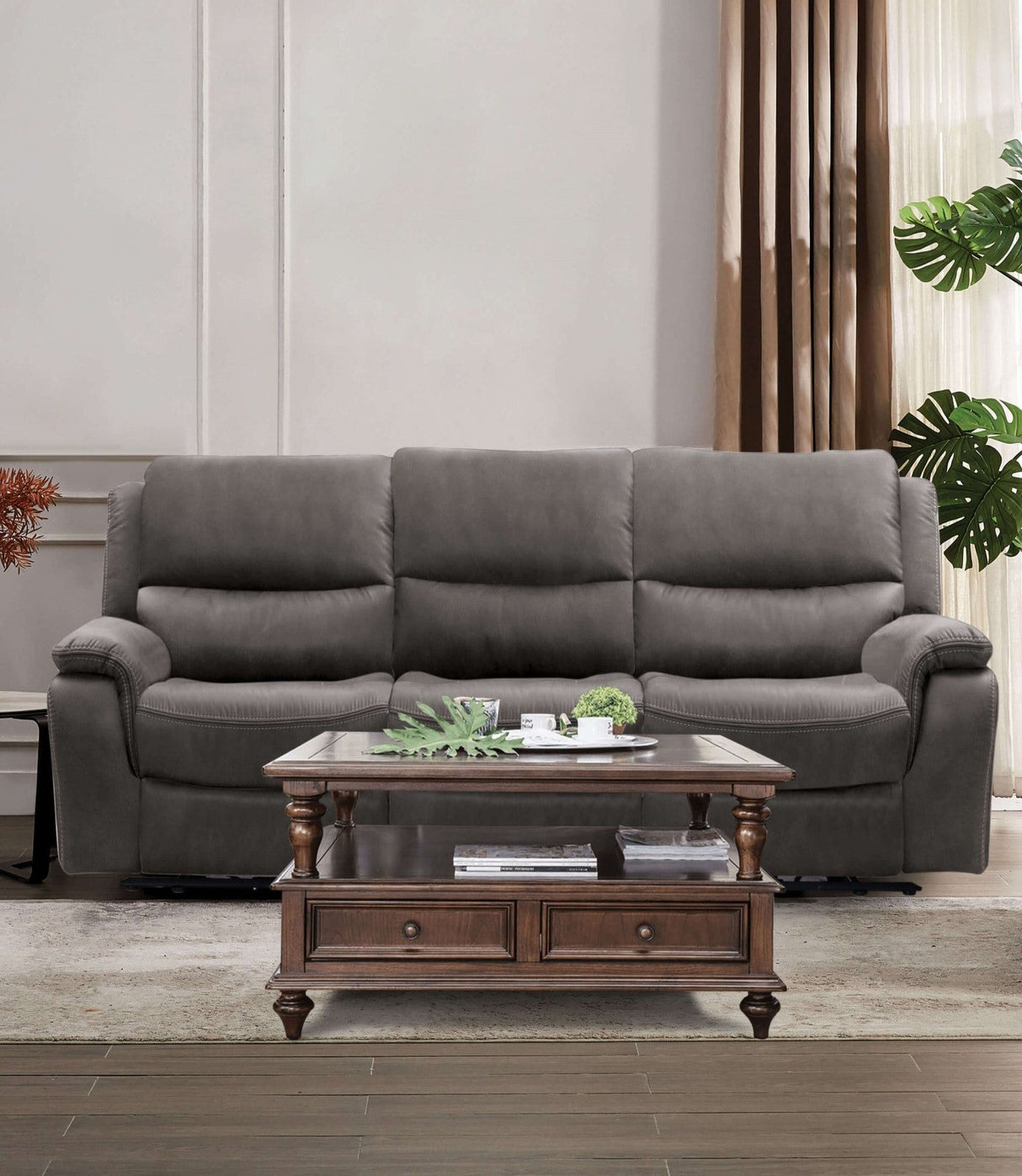 Henricus Dark Gray Sofa by Furniture of America at Eve Furniture