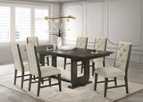 Herbert Espresso and Beige Extendable Dining Set by Crown Mark at Eve Furniture