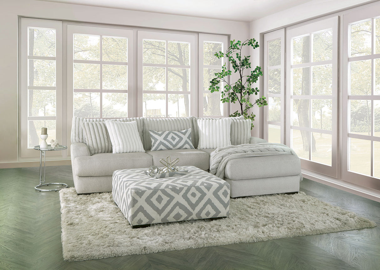 Hermance Gray Sectional by Furniture of America at Eve Furniture