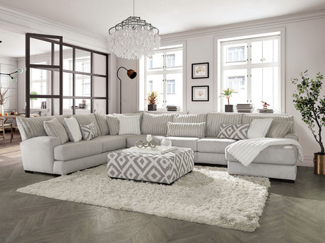 Hermiston Gray Modular Sectional by Furniture of America at Eve Furniture
