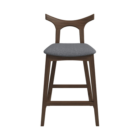 Hester Solid Wood Upholstered Square Bar Chair (Set Of 2) by Ashcroft Furniture at Eve Furniture