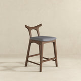 Hester Solid Wood Upholstered Square Bar Chair (Set Of 2) by Ashcroft Furniture at Eve Furniture