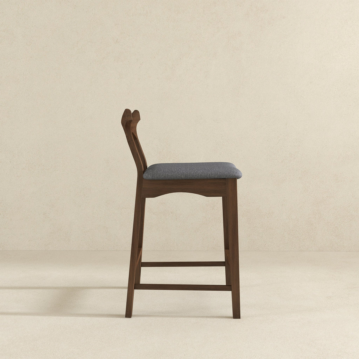 Hester Solid Wood Upholstered Square Bar Chair (Set Of 2) by Ashcroft Furniture at Eve Furniture