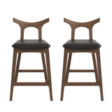 Hester Solid Wood Upholstered Square Bar Chair (Set Of 2) by Ashcroft Imports at Eve Furniture