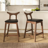 Hester Solid Wood Upholstered Square Bar Chair (Set Of 2) by Ashcroft Imports at Eve Furniture