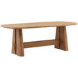 Heston Dining Table, Light Natural by Dovetail at Eve Furniture