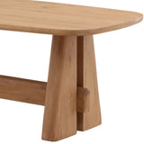 Heston Dining Table, Light Natural by Dovetail at Eve Furniture