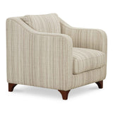 Hewitt Beige Stripe Accent Chair by Moe's Home at Eve Furniture