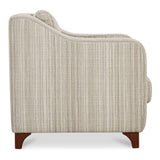 Hewitt Beige Stripe Accent Chair by Moe's Home at Eve Furniture