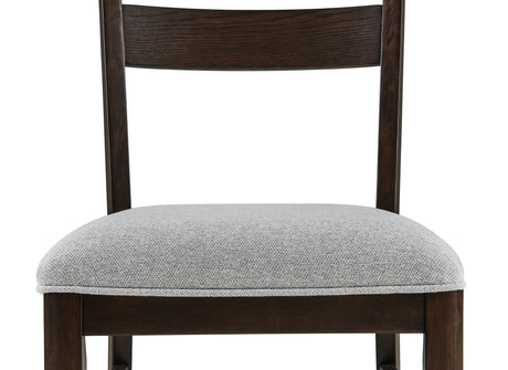 Higgins Dark Oak Dining Chair, Set of 2 by Crown Mark at Eve Furniture