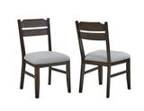 Higgins Dark Oak Dining Chair, Set of 2 by Crown Mark at Eve Furniture