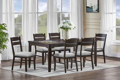 Higgins Dark Oak Dining Set by Crown Mark at Eve Furniture