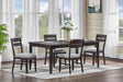 Higgins Dark Oak Dining Set by Crown Mark at Eve Furniture