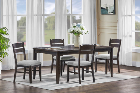Higgins Dark Oak Dining Set by Crown Mark at Eve Furniture