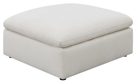 Hobson Off-White Cushion Seat Ottoman by Coaster at Eve Furniture