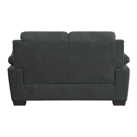 Holleman Dark Gray Loveseats by Homelegance at Eve Furniture
