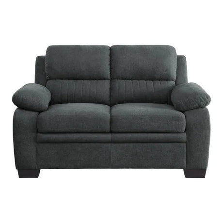 Holleman Dark Gray Loveseats by Homelegance at Eve Furniture