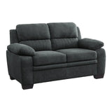 Holleman Dark Gray Loveseats by Homelegance at Eve Furniture