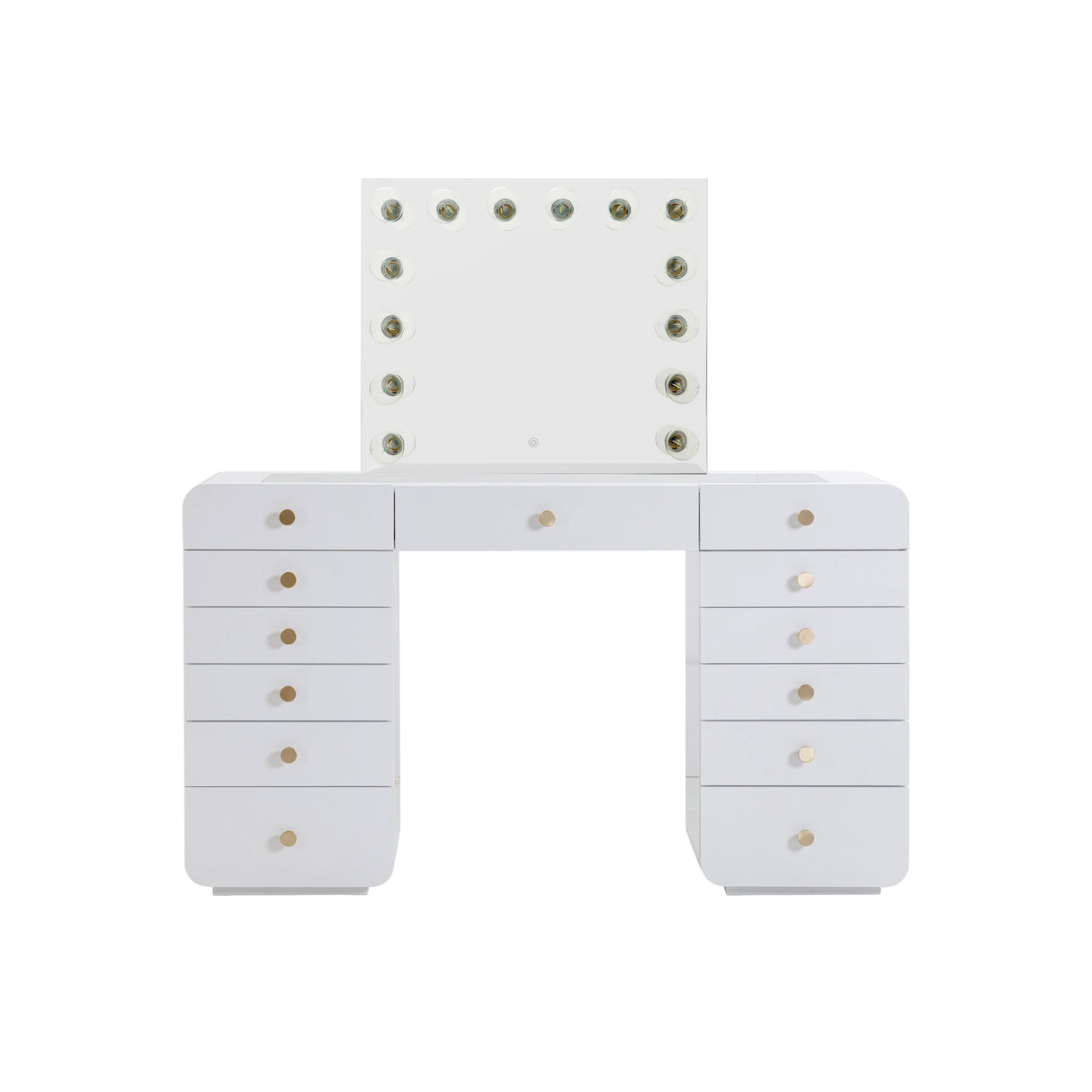 Hollywood White Desk with Vanity Mirror by TOV Furniture at Eve Furniture