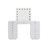 Hollywood White Desk with Vanity Mirror by TOV Furniture at Eve Furniture