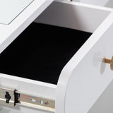 Hollywood White Vanity Desk by TOV Furniture at Eve Furniture
