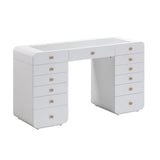 Hollywood White Vanity Desk by TOV Furniture at Eve Furniture