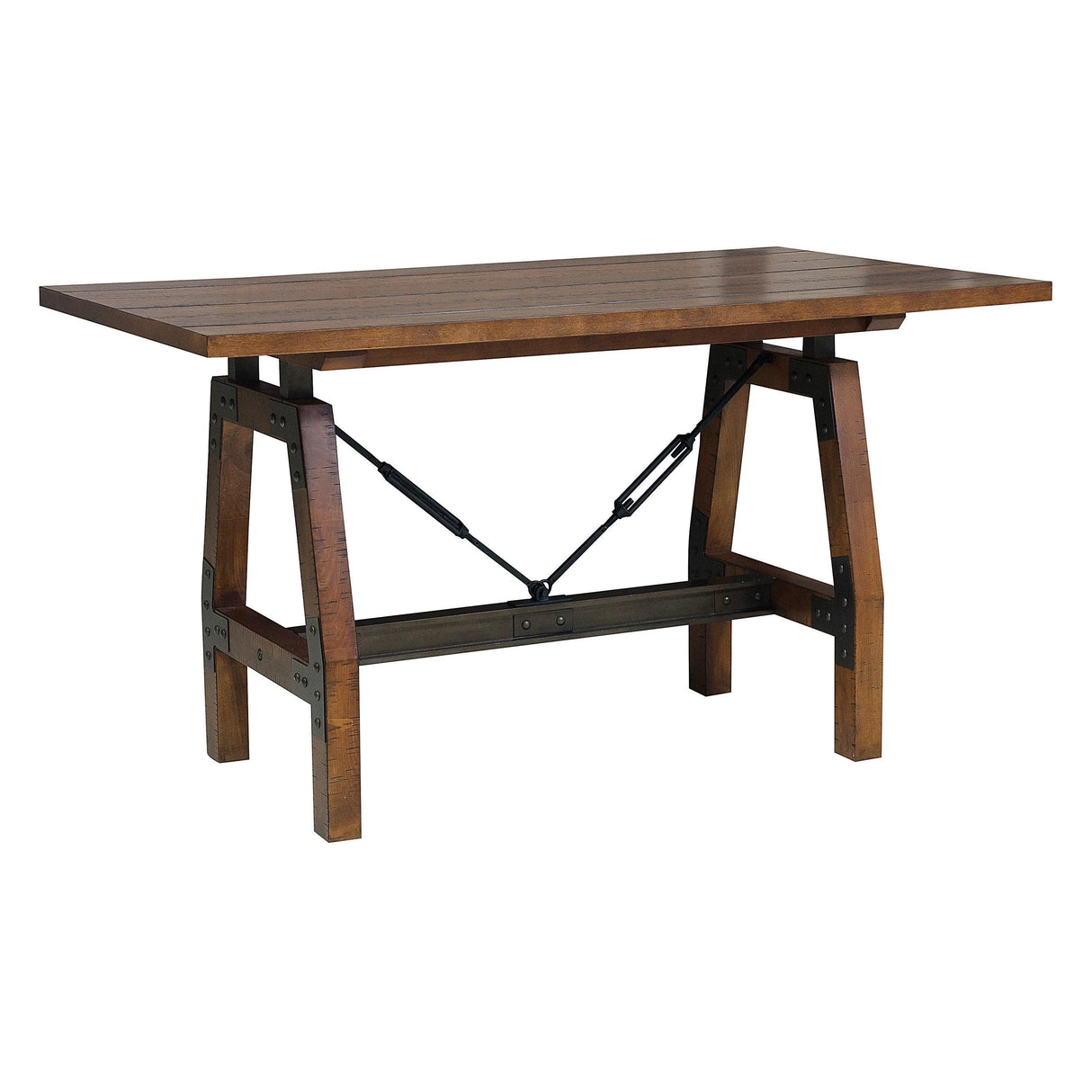 Holverson Rustic Brown Counter Height Table by Homelegance at Eve Furniture